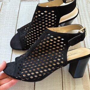 Liz Claiborne Gemma Block Heel Sling Back Sandal